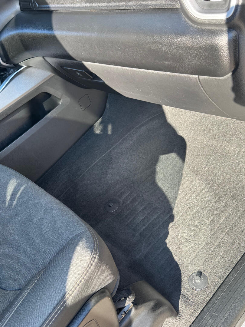 Finished silver Ram truck interior after detailing