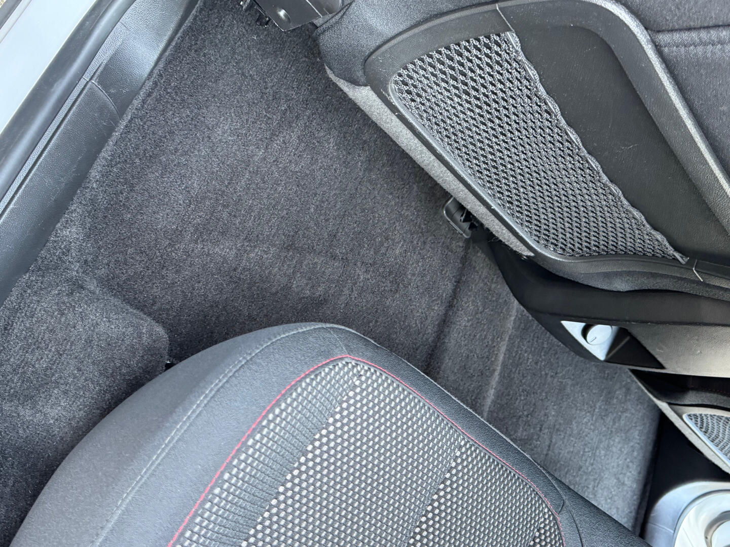 Clean SUV carpet after detailing
